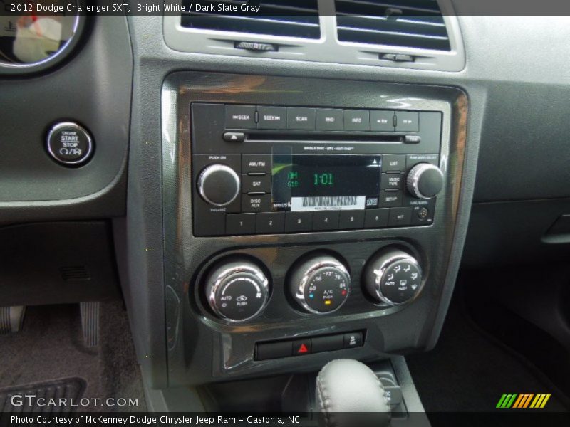 Bright White / Dark Slate Gray 2012 Dodge Challenger SXT