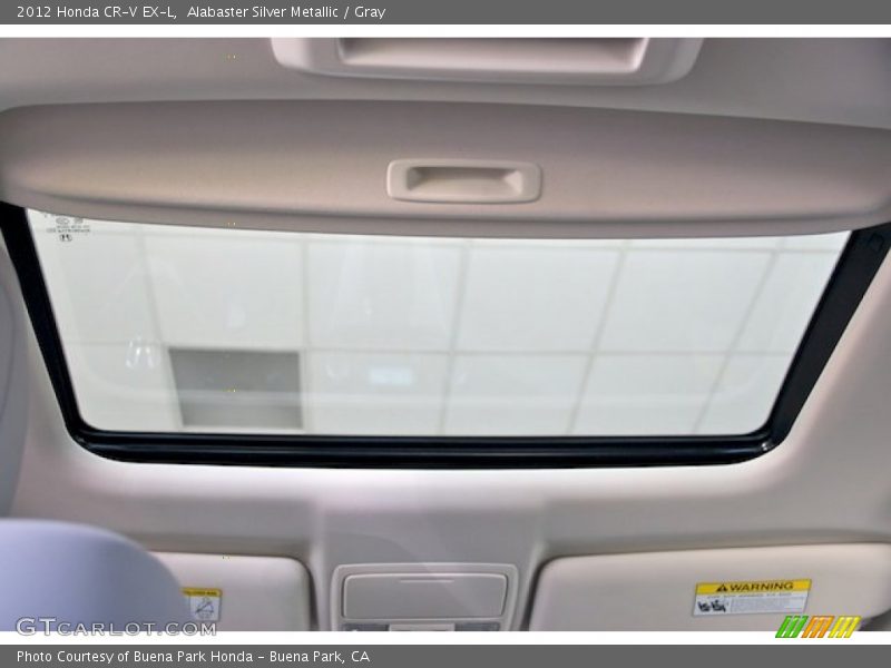 Alabaster Silver Metallic / Gray 2012 Honda CR-V EX-L