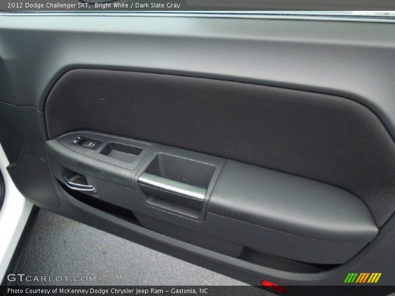 Bright White / Dark Slate Gray 2012 Dodge Challenger SXT