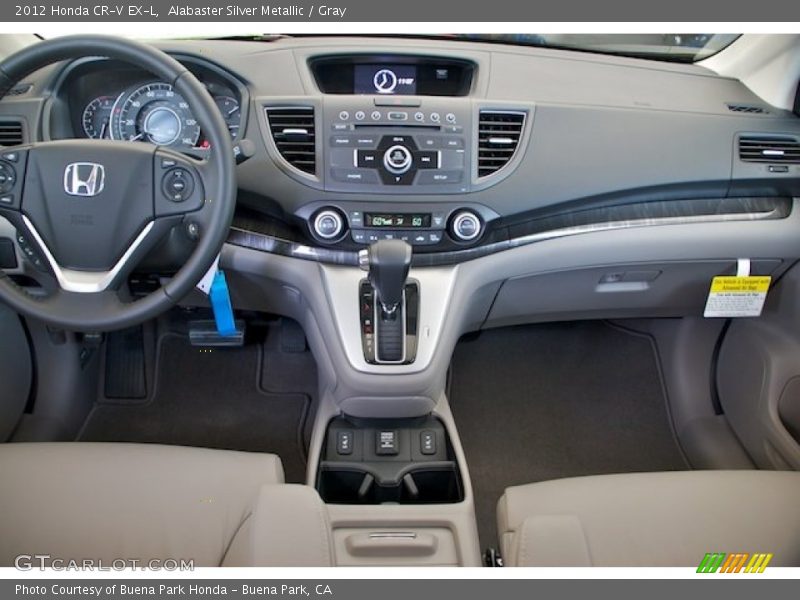 Alabaster Silver Metallic / Gray 2012 Honda CR-V EX-L