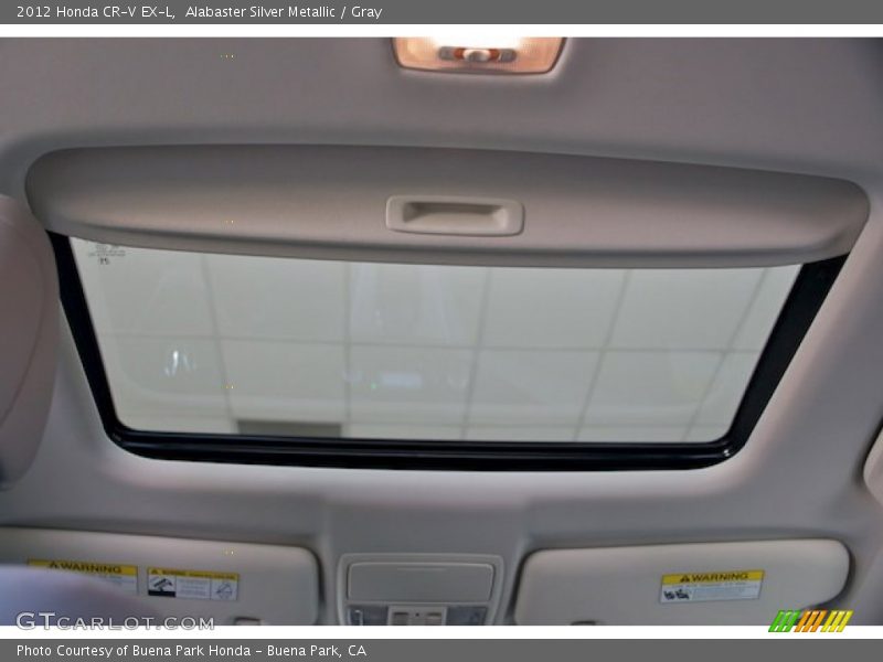 Alabaster Silver Metallic / Gray 2012 Honda CR-V EX-L