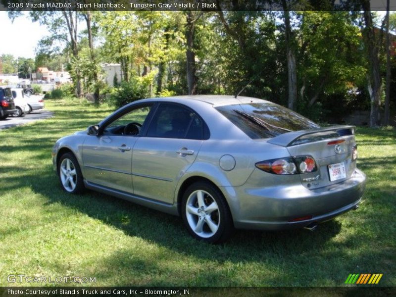 Tungsten Gray Metallic / Black 2008 Mazda MAZDA6 i Sport Hatchback
