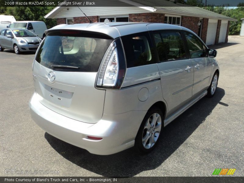 Sunlight Silver / Black 2008 Mazda MAZDA5 Sport