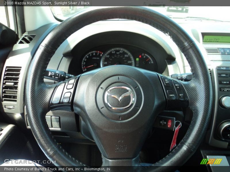 Sunlight Silver / Black 2008 Mazda MAZDA5 Sport