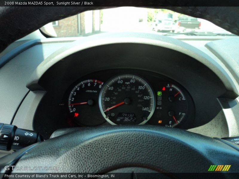 Sunlight Silver / Black 2008 Mazda MAZDA5 Sport