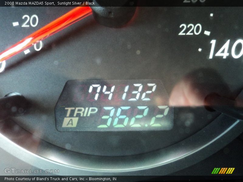 Sunlight Silver / Black 2008 Mazda MAZDA5 Sport