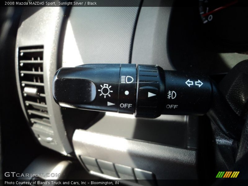 Sunlight Silver / Black 2008 Mazda MAZDA5 Sport