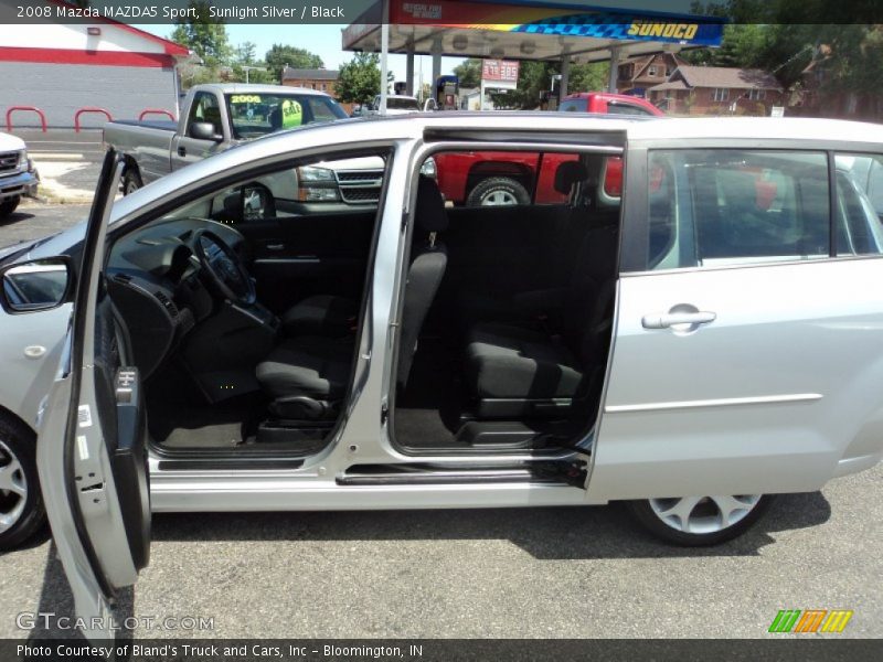 Sunlight Silver / Black 2008 Mazda MAZDA5 Sport