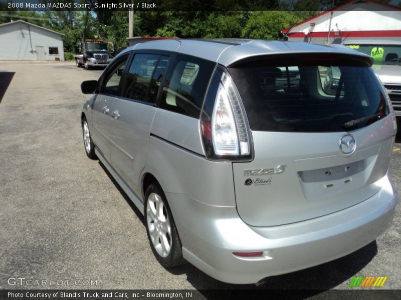 Sunlight Silver / Black 2008 Mazda MAZDA5 Sport