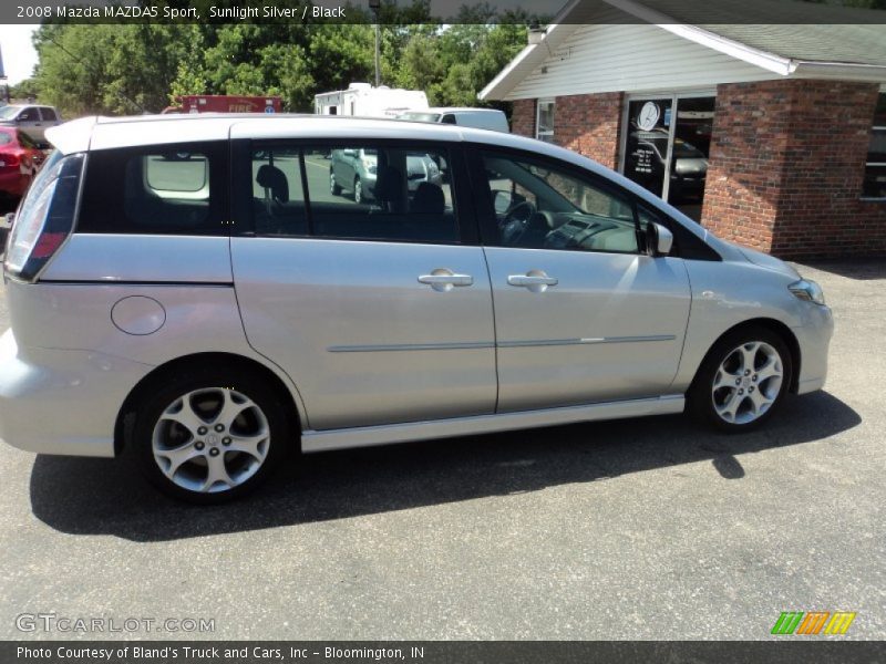 Sunlight Silver / Black 2008 Mazda MAZDA5 Sport