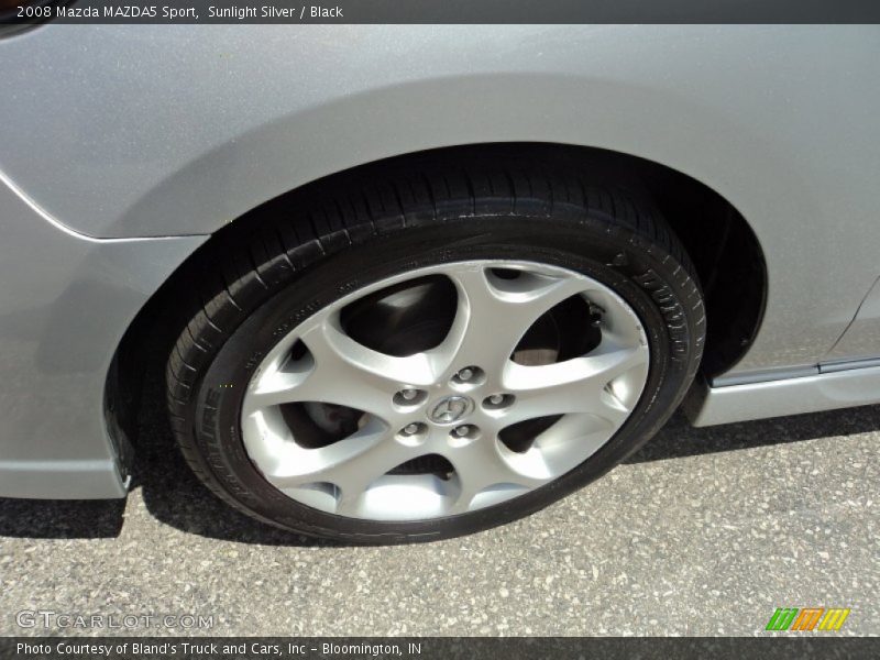 Sunlight Silver / Black 2008 Mazda MAZDA5 Sport