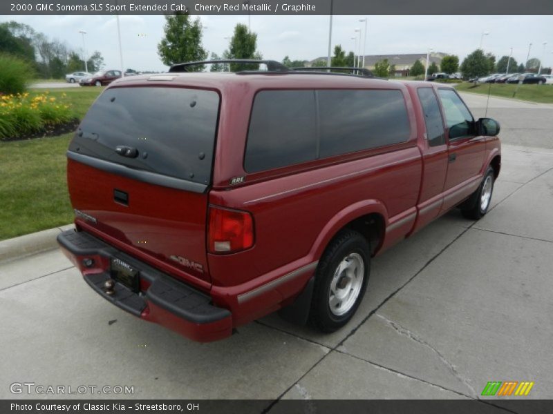 Cherry Red Metallic / Graphite 2000 GMC Sonoma SLS Sport Extended Cab