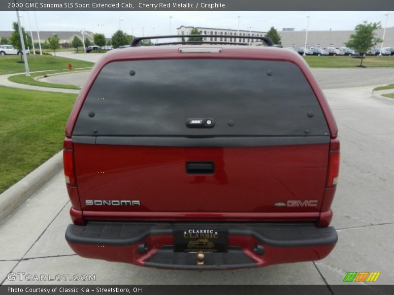 Cherry Red Metallic / Graphite 2000 GMC Sonoma SLS Sport Extended Cab