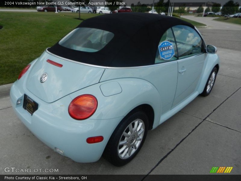 Aquarius Blue / Black 2004 Volkswagen New Beetle GLS Convertible