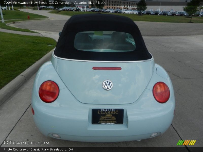 Aquarius Blue / Black 2004 Volkswagen New Beetle GLS Convertible