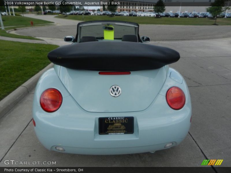 Aquarius Blue / Black 2004 Volkswagen New Beetle GLS Convertible