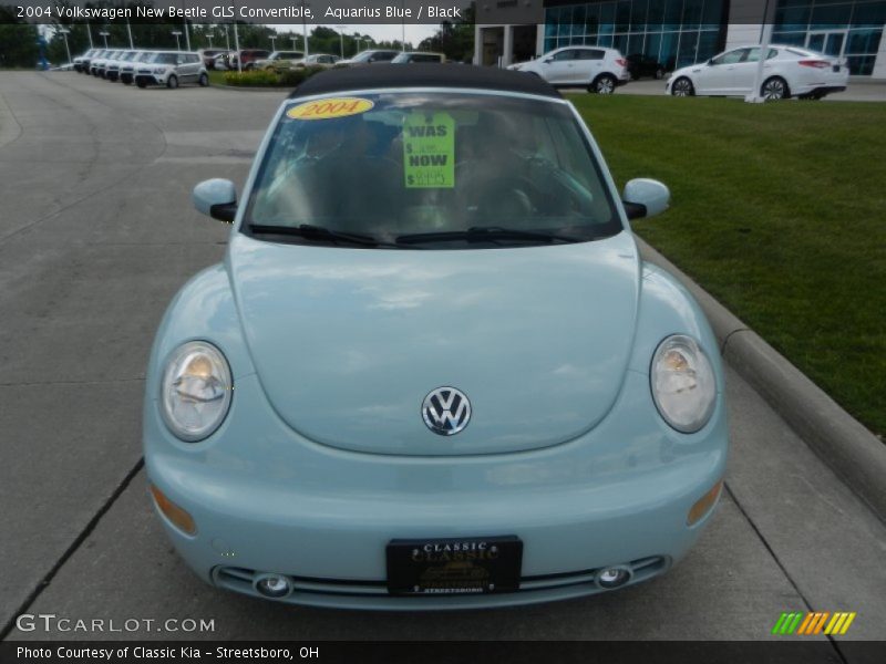 Aquarius Blue / Black 2004 Volkswagen New Beetle GLS Convertible