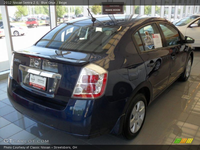 Blue Onyx / Beige 2012 Nissan Sentra 2.0