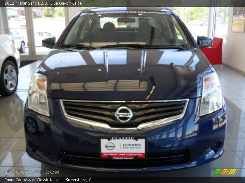 Blue Onyx / Beige 2012 Nissan Sentra 2.0