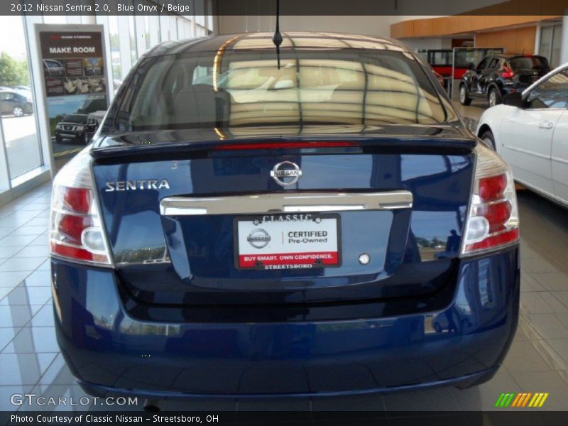 Blue Onyx / Beige 2012 Nissan Sentra 2.0