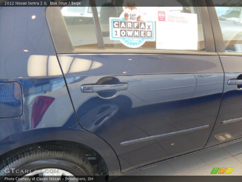 Blue Onyx / Beige 2012 Nissan Sentra 2.0