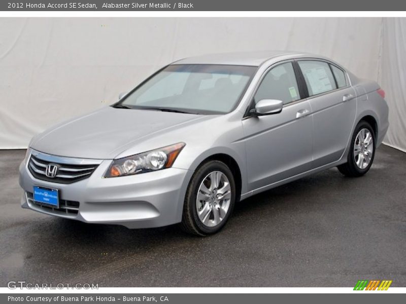 Alabaster Silver Metallic / Black 2012 Honda Accord SE Sedan