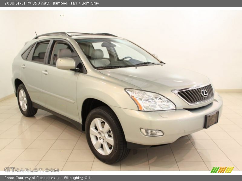 Bamboo Pearl / Light Gray 2008 Lexus RX 350 AWD