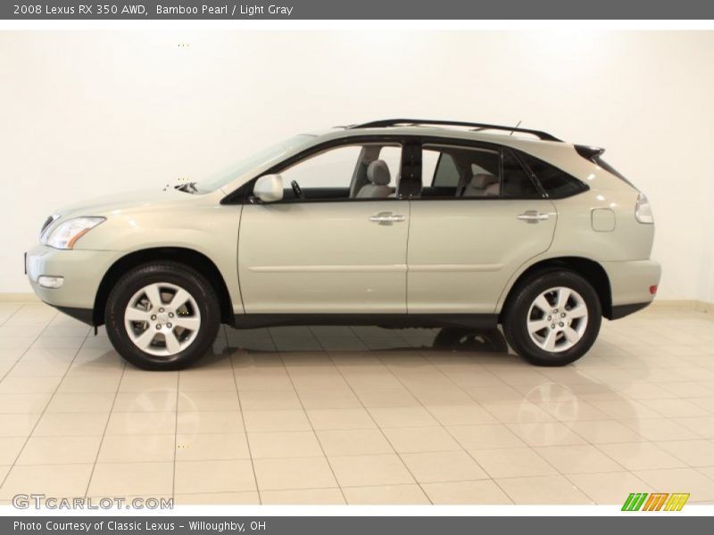 Bamboo Pearl / Light Gray 2008 Lexus RX 350 AWD