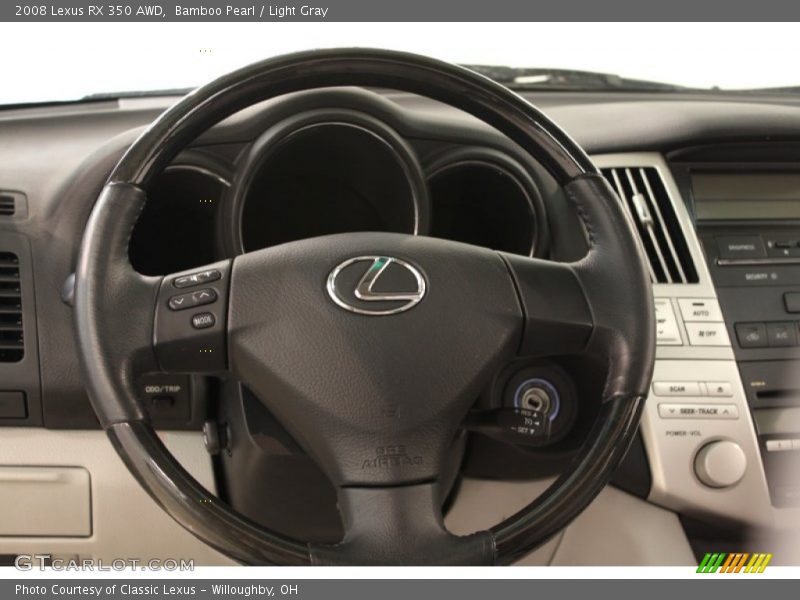Bamboo Pearl / Light Gray 2008 Lexus RX 350 AWD