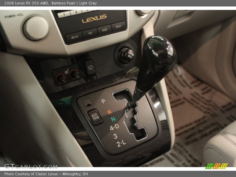 Bamboo Pearl / Light Gray 2008 Lexus RX 350 AWD