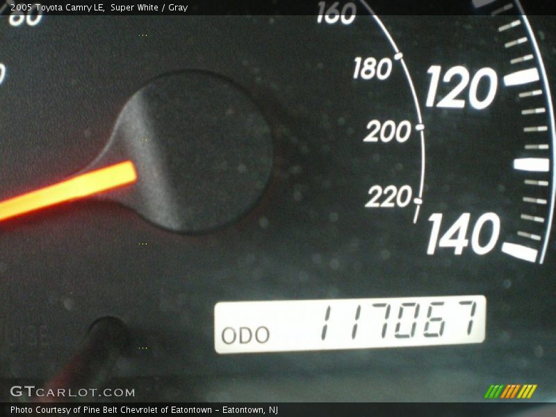 Super White / Gray 2005 Toyota Camry LE