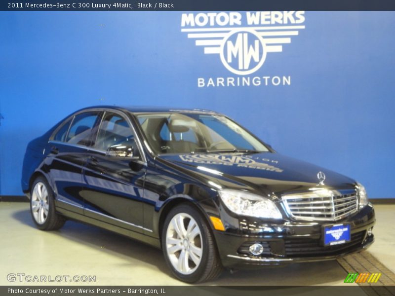 Black / Black 2011 Mercedes-Benz C 300 Luxury 4Matic