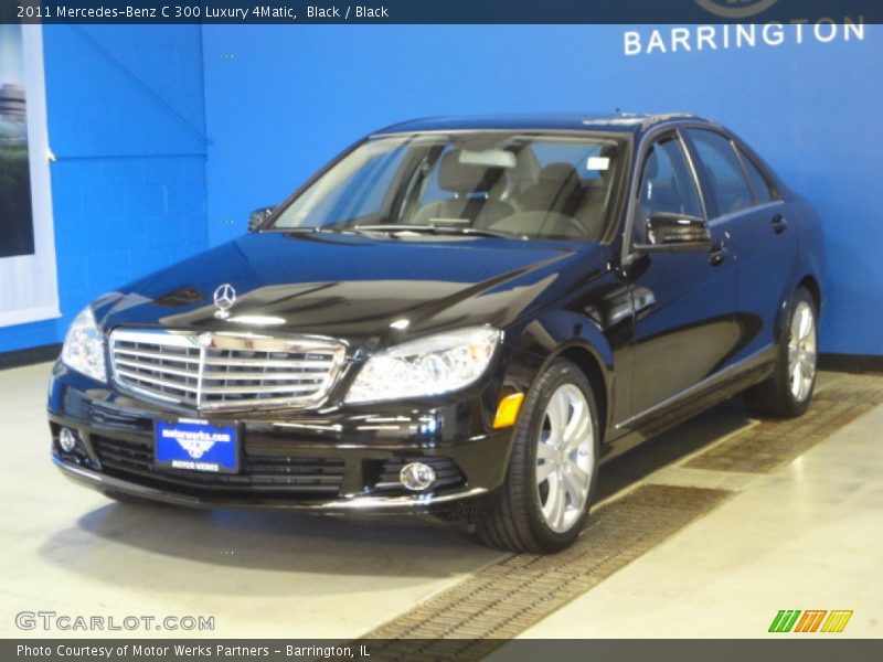Black / Black 2011 Mercedes-Benz C 300 Luxury 4Matic