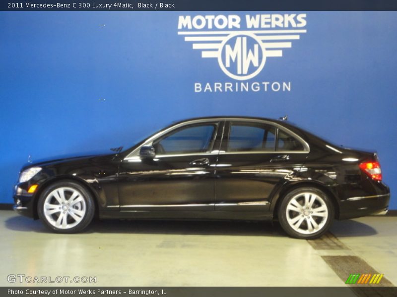 Black / Black 2011 Mercedes-Benz C 300 Luxury 4Matic