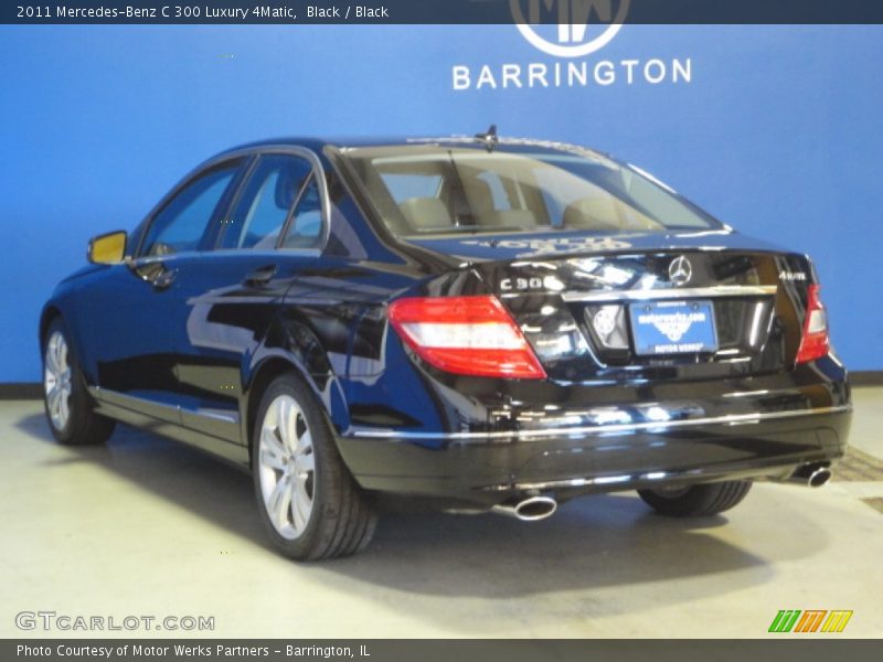Black / Black 2011 Mercedes-Benz C 300 Luxury 4Matic