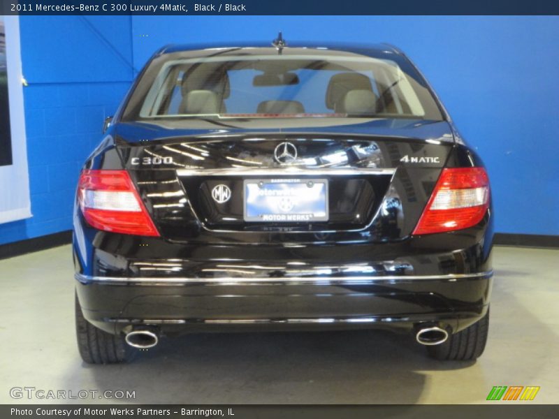 Black / Black 2011 Mercedes-Benz C 300 Luxury 4Matic