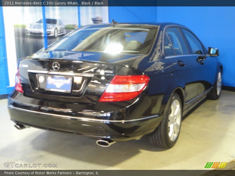 Black / Black 2011 Mercedes-Benz C 300 Luxury 4Matic