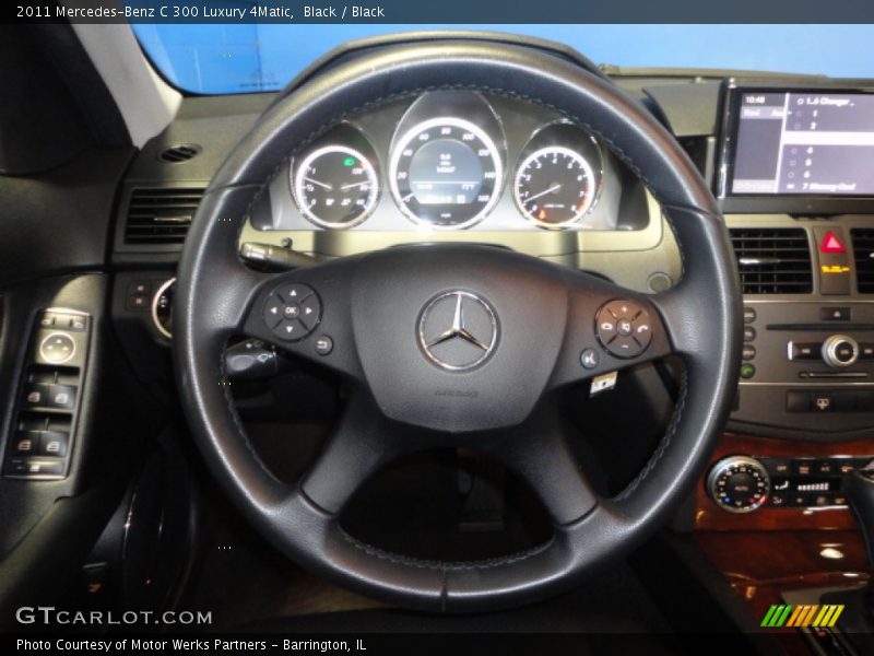 Black / Black 2011 Mercedes-Benz C 300 Luxury 4Matic