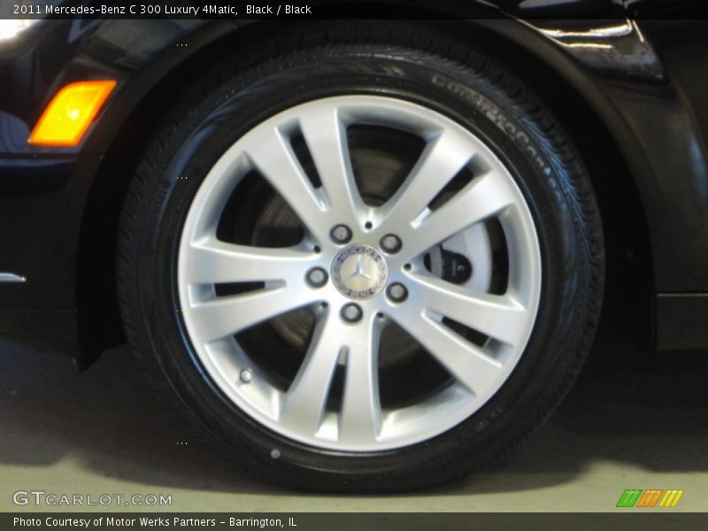 Black / Black 2011 Mercedes-Benz C 300 Luxury 4Matic
