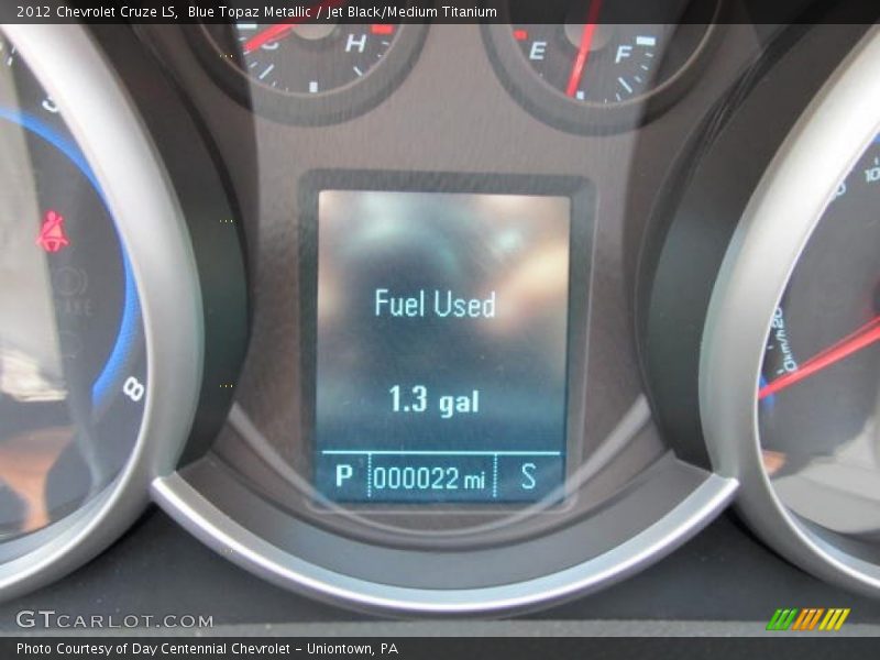 Blue Topaz Metallic / Jet Black/Medium Titanium 2012 Chevrolet Cruze LS