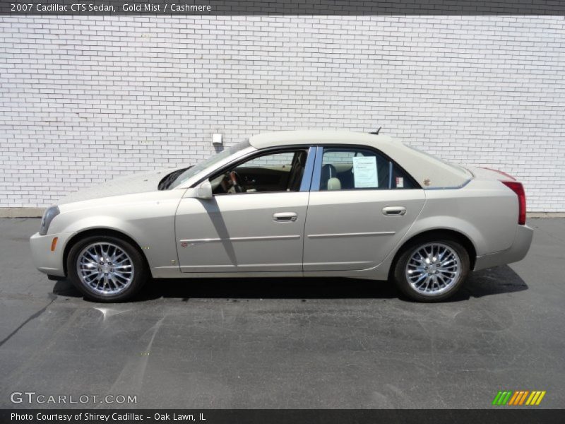 Gold Mist / Cashmere 2007 Cadillac CTS Sedan
