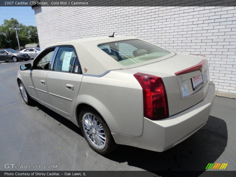 Gold Mist / Cashmere 2007 Cadillac CTS Sedan