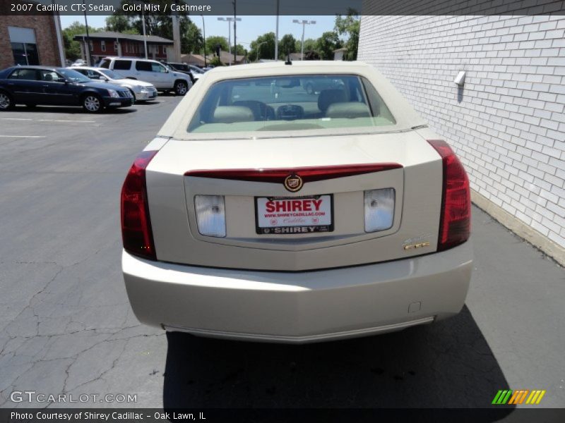 Gold Mist / Cashmere 2007 Cadillac CTS Sedan