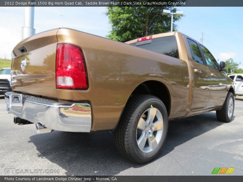 Saddle Brown Pearl / Dark Slate Gray/Medium Graystone 2012 Dodge Ram 1500 Big Horn Quad Cab