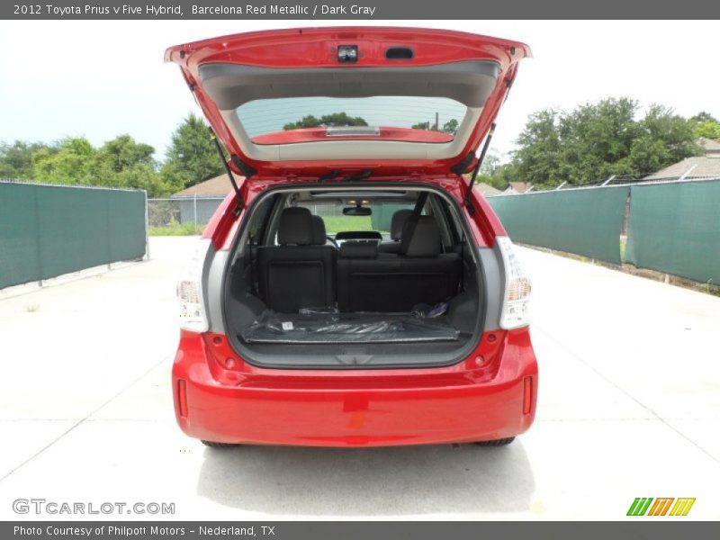 Barcelona Red Metallic / Dark Gray 2012 Toyota Prius v Five Hybrid