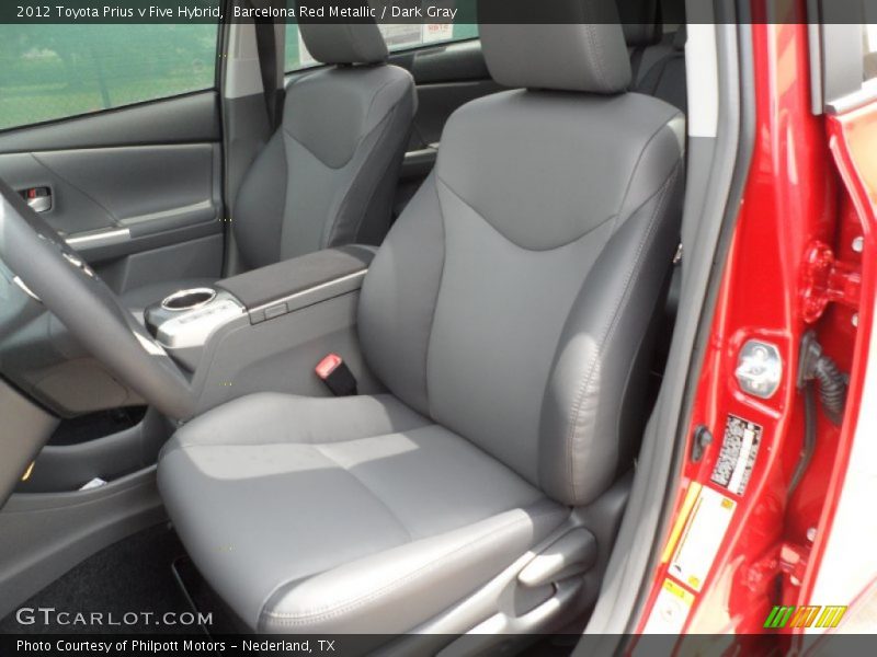 Front Seat of 2012 Prius v Five Hybrid