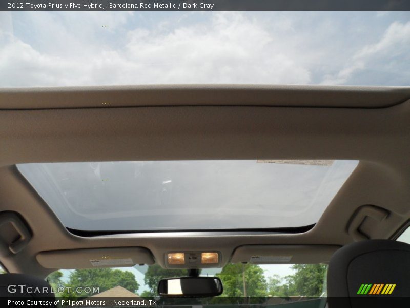 Barcelona Red Metallic / Dark Gray 2012 Toyota Prius v Five Hybrid