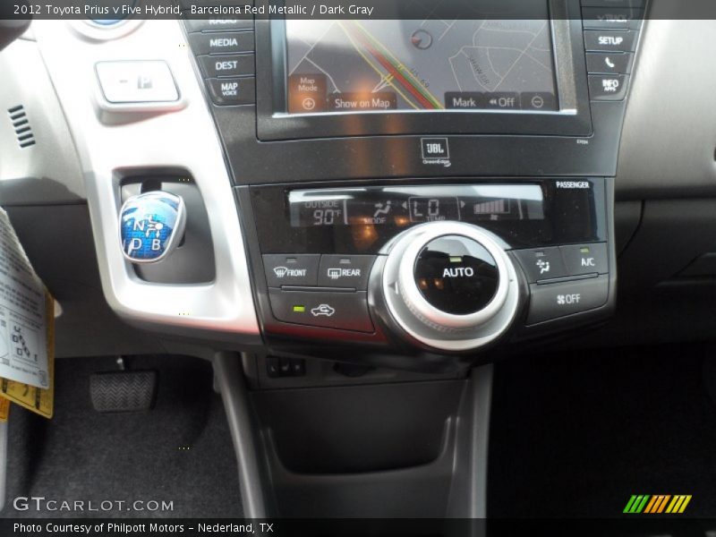 Controls of 2012 Prius v Five Hybrid