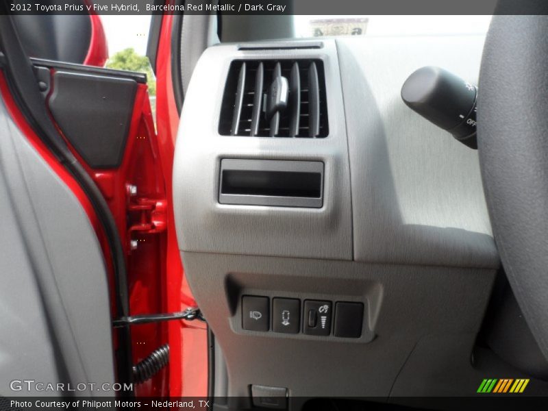 Barcelona Red Metallic / Dark Gray 2012 Toyota Prius v Five Hybrid