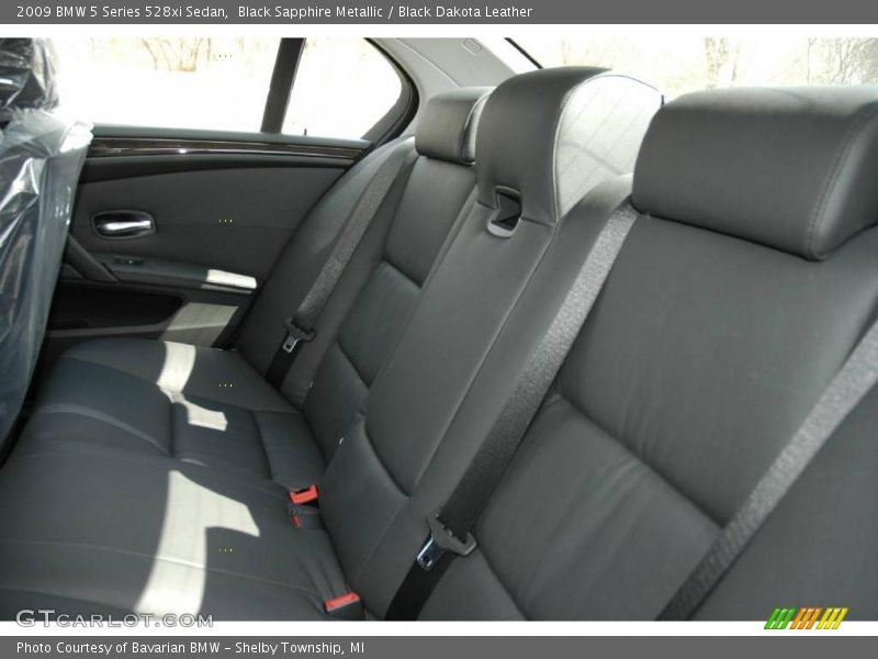 Black Sapphire Metallic / Black Dakota Leather 2009 BMW 5 Series 528xi Sedan